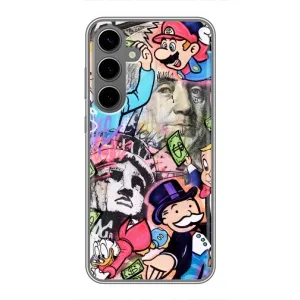 Чохли з крутими принтами для Samsung Galaxy S24 Plus - (PREMIUMPrint) (Monopoly man)