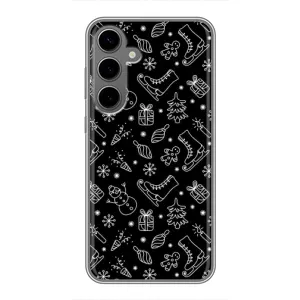 Новорічні, Святкові Чохли для Samsung Galaxy S24 Plus - 2024 год (Новорічний фон)