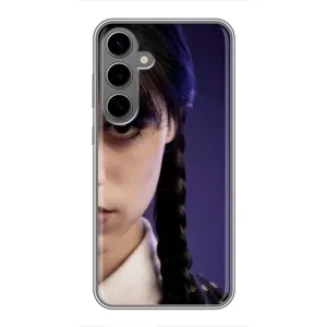 Чехол с дизайном Венздей 2 на Samsung Galaxy S24 Plus (Загадочный взгляд Уэнздей)