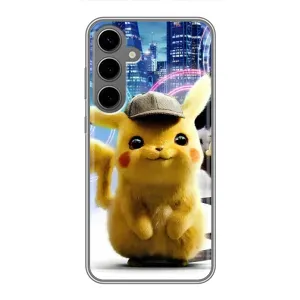 Чехол с Пикачу на Samsung Galaxy S24 Plus (Пикачу в городе)