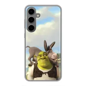 Чехол с мультфильмом Шрек на Samsung Galaxy S24 Plus (Шрек и Осел)
