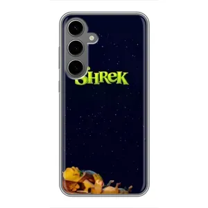 Чехол с мультфильмом Шрек на Samsung Galaxy S24 Plus (Отдыхающий Шрек)