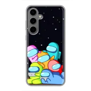 Чехол Амонг Ас для Samsung Galaxy S24 Plus (AlphaPrint) (Скины в космосе)