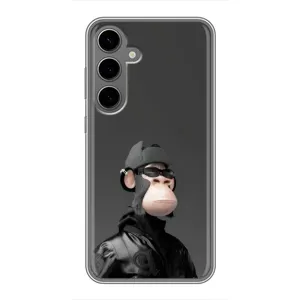 Чехлы с Обезьянами NFT для Samsung Galaxy S24 Plus (AlphaPrint) (стильная обезьяна NFT)