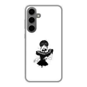 Чехлы Венсдей на Samsung Galaxy S24 Plus Уэнсдей (AlphaPrint) (танец Уэнздей)