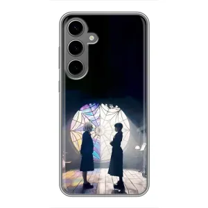 Чехлы Венсдей на Samsung Galaxy S24 Plus Уэнсдей (AlphaPrint) (Уэнздей и Инид)