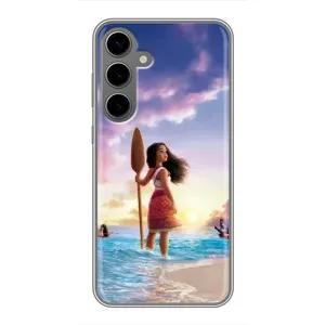 Чехол с мультфильмом Моана Samsung Galaxy S24 Plus (Моана с веслом)