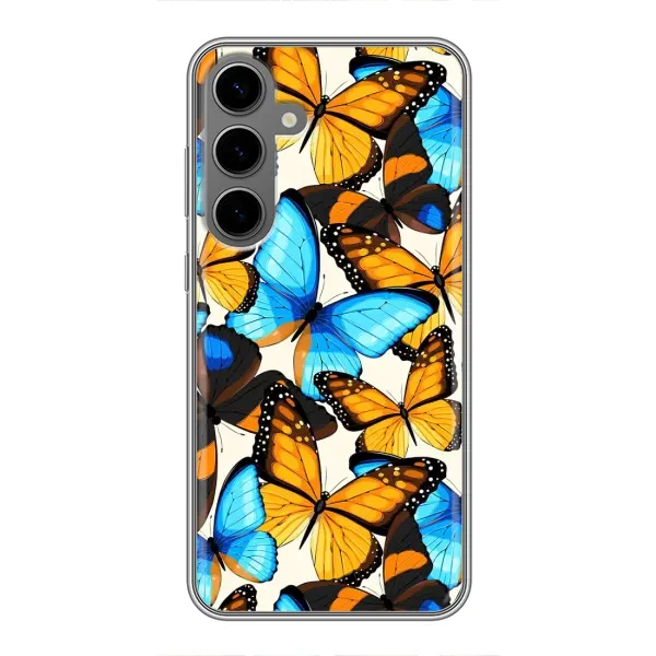 Чехол с принтом «Яркие бабочки» для Samsung Galaxy S24 Plus