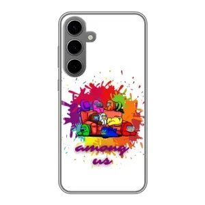 Чехол Амонг Ас для Samsung Galaxy S24 Plus (AlphaPrint) (Яркий АмонгАс)