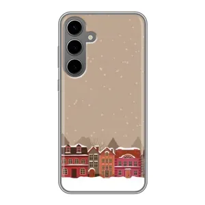 Новорічні, Святкові Чохли для Samsung Galaxy S24 Plus - 2024 год (Зимове місто)