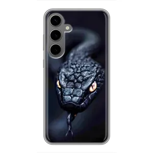 Чохол з картинкою 'Хижаки' для Samsung Galaxy S24 Plus (Чорна змія)