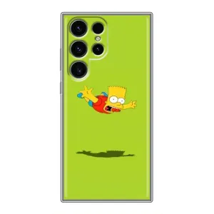 Чехол с Симпсонами для Samsung Galaxy S24 Ultra (VPrint) (Барт Симпсон)