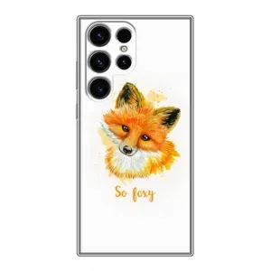 Чехлы с картинкой Лисички для Samsung Galaxy S24 Ultra (VPrint) (Девочка Лиса)