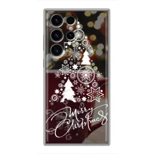 Рождественские Чехлы для Samsung Galaxy S24 Ultra (VPrint) (Елочка узорная)