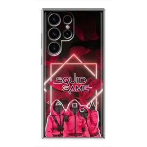 Чехол Гра в кальмара для Samsung Galaxy S24 Ultra (Охранники Игра кальмара)
