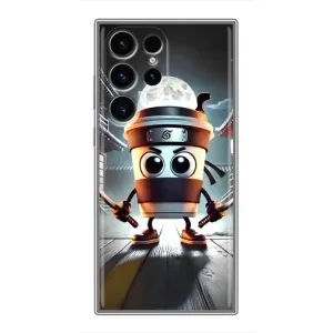 Чехол с мемом Тралалело тралала на Samsung Galaxy S24 Ultra (Капучино асасино)
