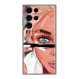 Чехол с печатью для Samsung Galaxy S24 Ultra - (Мода) (AlphaPrint) (Макияж)
