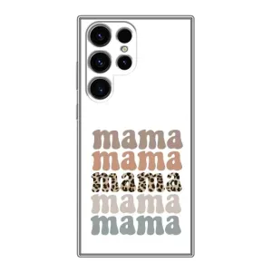 Чехлы для мамы на Samsung Galaxy S24 Ultra (Текстовый коллаж мама)
