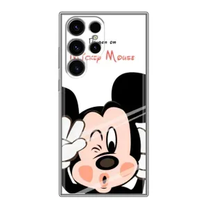 Эксклюзивный чехол для Samsung Galaxy S24 Ultra (AlphaPrint - Мультяшные) (Маус Микки)