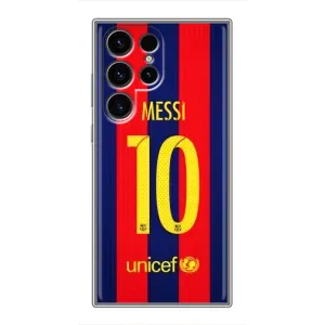 Чехлы Месси для Samsung Galaxy S24 Ultra (AlphaPrint) (Messi Barca 10)