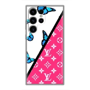 Брендновые Чехлы для Samsung Galaxy S24 Ultra - (PREMIUMPrint) (Мода LV)