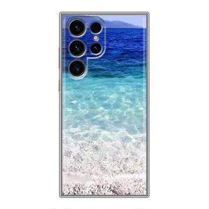 Силиконовый чехол с КАРТИНКАМИ лето для Samsung Galaxy S24 Ultra (AlphaPrint) (Море)
