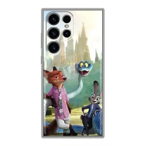 Чехол Зоотрополіс на Samsung Galaxy S24 Ultra (Герои мультфильма Зверополис)