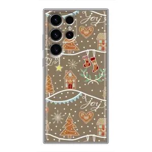 Новогодние, Праздничные Чехлы для Samsung Galaxy S24 Ultra - 2024 год (Новогодние пряники)