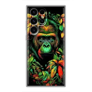 Чехол с Обезьянами Samsung Galaxy S24 Ultra - (AlphaPrint) (Обезьяна в тропиках)