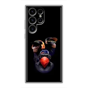 Чехол с Обезьянами Samsung Galaxy S24 Ultra - (AlphaPrint) (Три обезьяны)