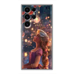 Чехол Рапунцель для Samsung Galaxy S24 Ultra (Рапунцель фонарики)
