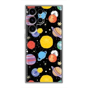 Космические Чехлы для Самсунг С24 Ультра (VPrint) (Рисованные планеты)