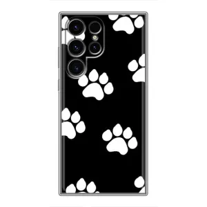 Чехлы с собаками для Samsung Galaxy S24 Ultra (VPrint) (Следы собаки)