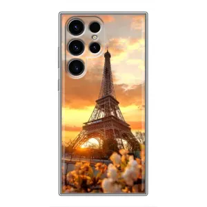 Чехол Эйфелева Башня для Samsung Galaxy S24 Ultra - (AlphaPrint) (Солнечная башня)