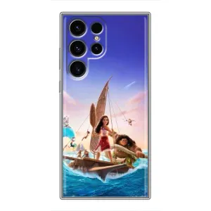 Чехол с мультфильмом Моана Samsung Galaxy S24 Ultra (Команда Ваяна Мауи)