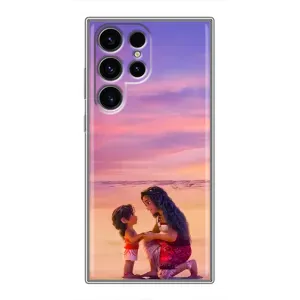 Чехол с мультфильмом Моана Samsung Galaxy S24 Ultra (Маленькая Ваяна)