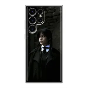 Чехол с дизайном Венздей 2 на Samsung Galaxy S24 Ultra (Темный стиль Уэнздей)