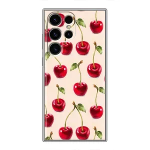 Чехлы с Фруктами для Samsung Galaxy S24 Ultra (VPrint) (Вишня)