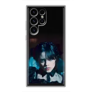 Чехлы Венсдей на Samsung Galaxy S24 Ultra Уэнсдей (AlphaPrint) (взгляд Уэнздей)