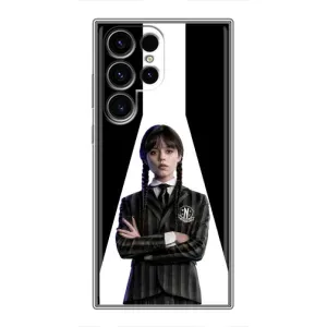 Чехлы Венсдей на Samsung Galaxy S24 Ultra Уэнсдей (AlphaPrint) (W-Wednesday)