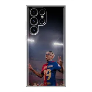 Чехол с футболистом Ламин Ямаль Samsung Galaxy S24 Ultra (Ямаль на стадионе)