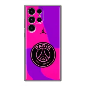 Чехлы PSG для Samsung Galaxy S24 Ultra (AlphaPrint) (яркий ПСЖ)