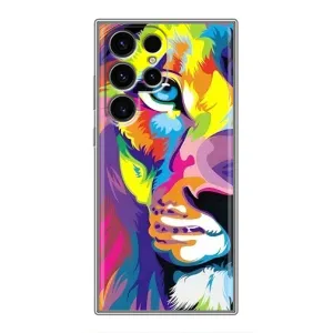 Чехол со Львом для Samsung Galaxy S24 Ultra (VPrint) (Яркий Лев)