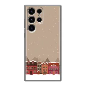 Новогодние, Праздничные Чехлы для Samsung Galaxy S24 Ultra - 2024 год (Зимний город)