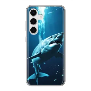 Чохол з картинкою 'Хижаки' для Samsung Galaxy S24 (Акула під водою)