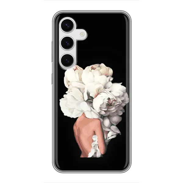 Чехол с принтом «Белые цветы» для Samsung Galaxy S24 Чехол с принтом «Белые цветы» для Samsung Galaxy S24