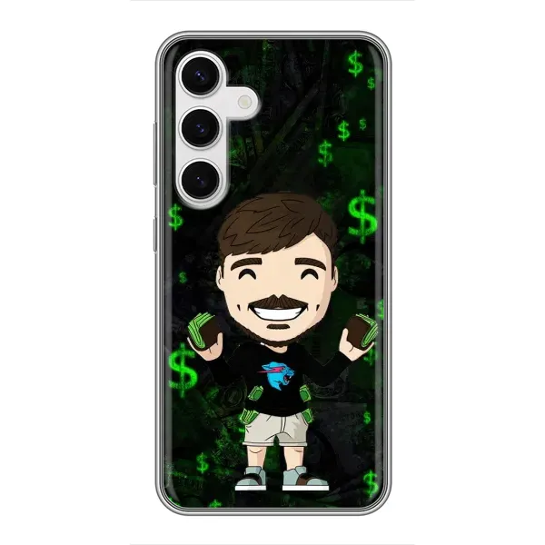 Чехол с принтом «Блогер Beast» для Samsung Galaxy S24