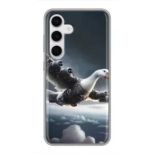 Чохол з мемом Тралалело тралала на Samsung Galaxy S24 (Бомбардіні гусіні)