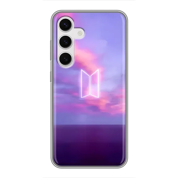 Чохол з принтом «BTS логотип» для Samsung Galaxy S24 Чохол з принтом «BTS логотип» для Samsung Galaxy S24
