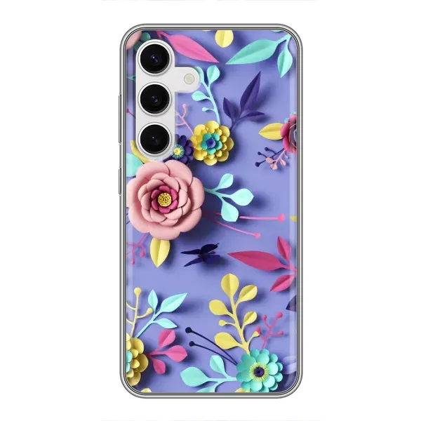 Чохол з принтом «Дизайн квітів» для Samsung Galaxy S24